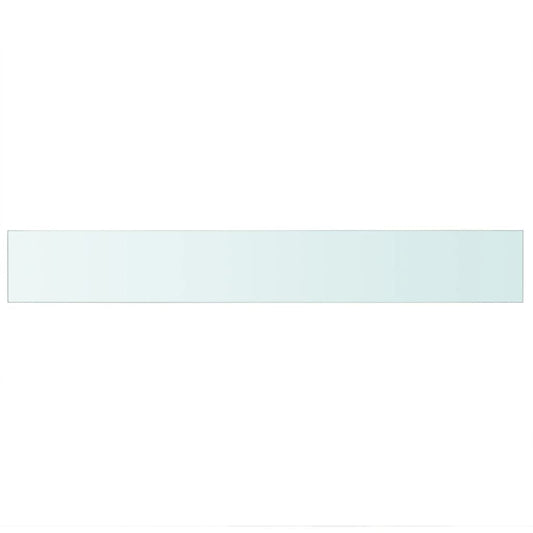 Mensola in Vetro Trasparente 90x12 cm - homemem39