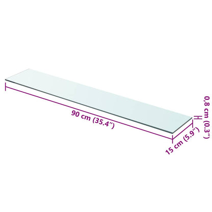 Lastra in Vetro Trasparente 90x15 cm | homemem39