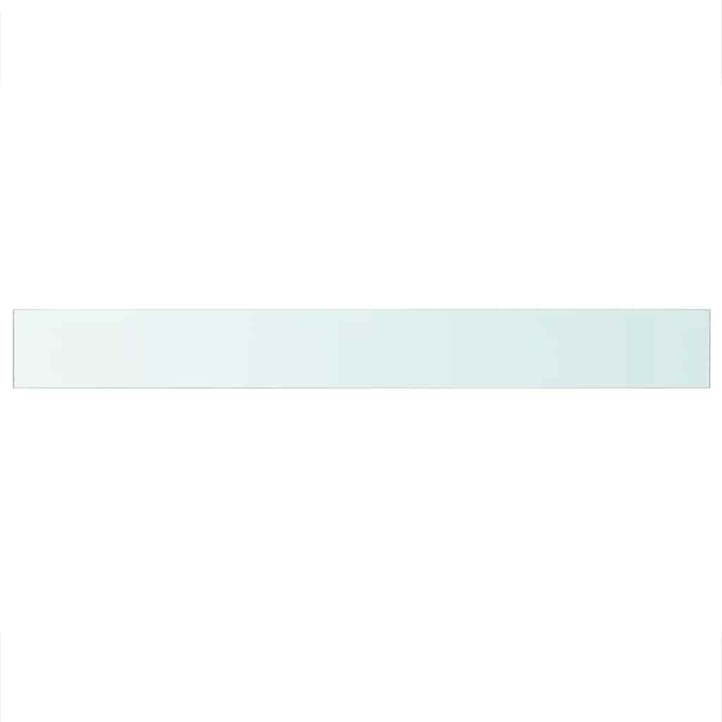 Mensola in Vetro Trasparente 110x12 cm - homemem39