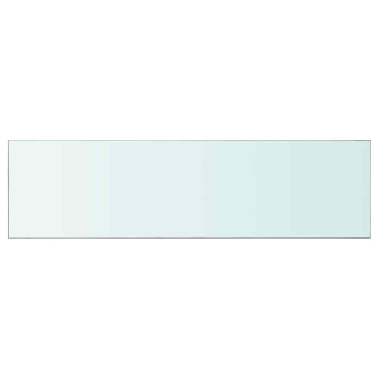 Mensola in Vetro Trasparente 110x30 cm - homemem39