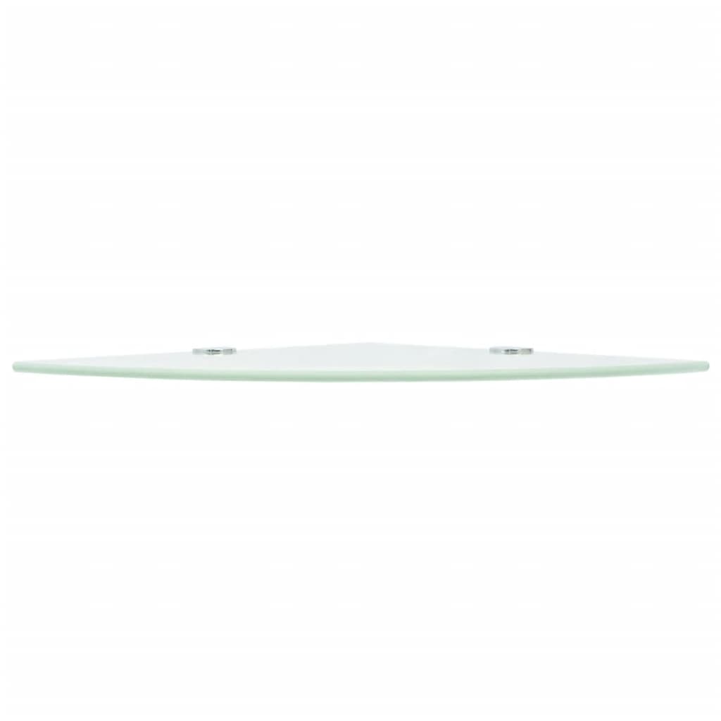 Scaffale Angolare con Supporto in Cristallo Vetro Chiaro 25x25 cm | homemem39
