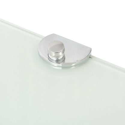 Scaffale Angolare con Supporto in Cristallo Vetro Chiaro 25x25 cm | homemem39