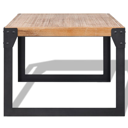 Tavolino da Salotto in Legno Massello di Acacia 100x60x45 cm | homemem39