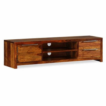Mobile Porta TV Legno Massello di Acacia 120x30x30 cm - homemem39