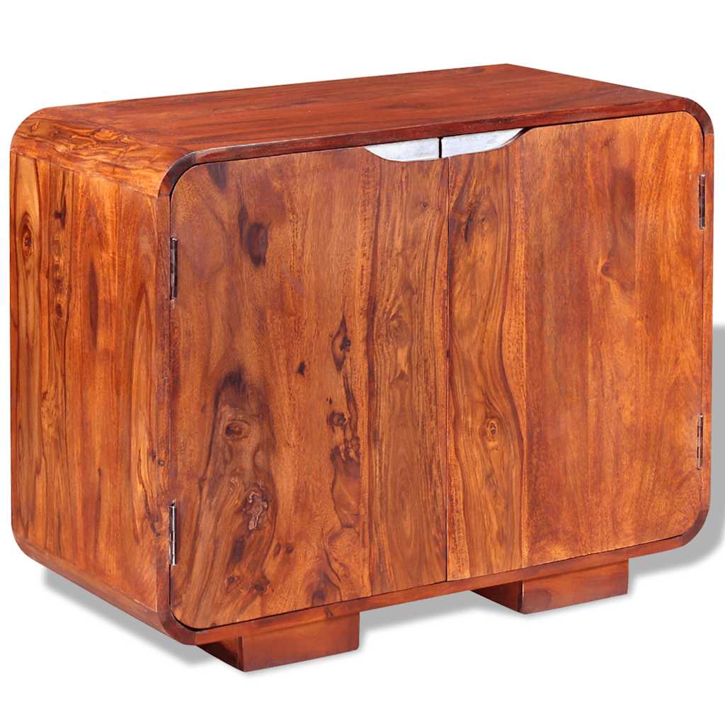 Credenza in Legno Massello di Acacia 75x35x60 cm - homemem39