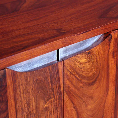 Credenza in Legno Massello di Acacia 75x35x60 cm - homemem39