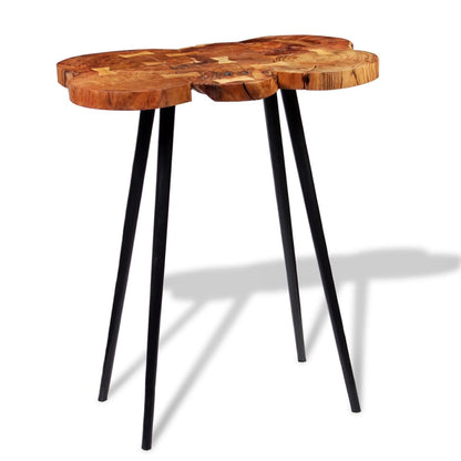 Tavolo a Tronco Legno Massello di Acacia 90x60x110 cm | homemem39