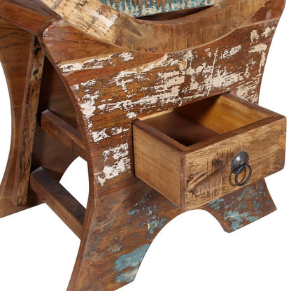 Portavini da 10 Bottiglie in Legno Massello di Recupero