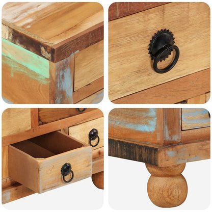 Tavolino da Salotto in Legno di Recupero 70x70x38 cm | homemem39