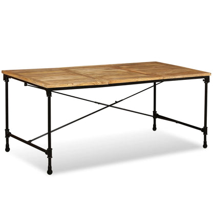 Tavolo da Pranzo in Legno Massello di Mango 180 cm | homemem39