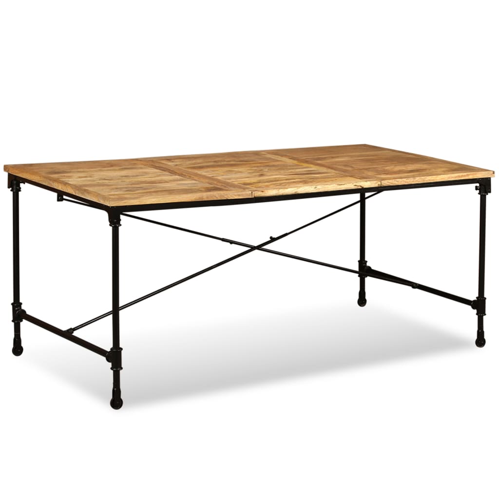 Tavolo da Pranzo in Legno Massello di Mango 180 cm | homemem39