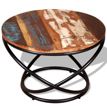 Tavolino da Salotto in Legno Massello di Recupero 60x60x40 cm | homemem39