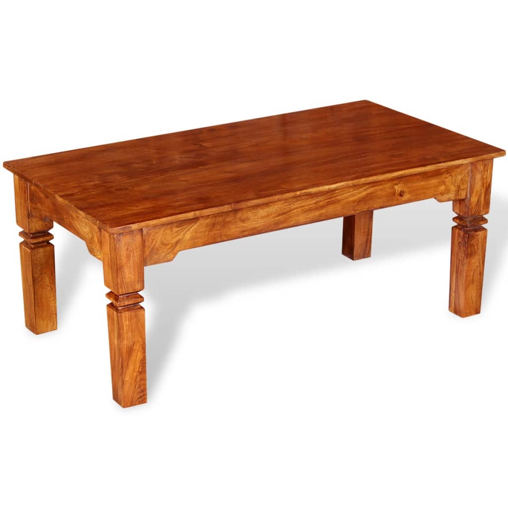 Tavolino da Salotto in Legno Massello 110x60x45 cm | homemem39