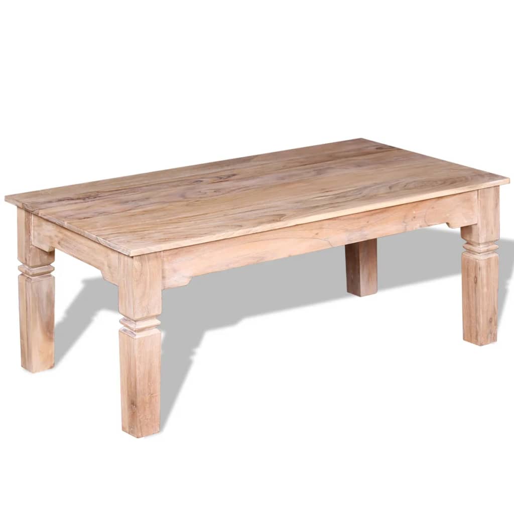 Tavolino da Salotto in Legno Massello di Acacia 110x60x45 cm | homemem39