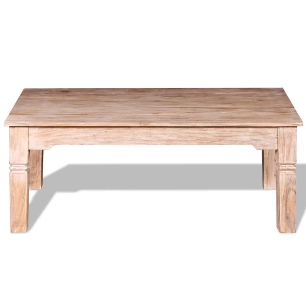 Tavolino da Salotto in Legno Massello di Acacia 110x60x45 cm | homemem39