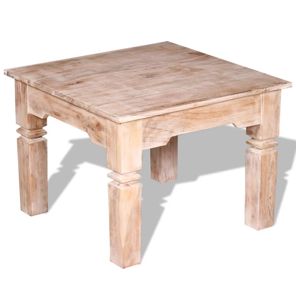 Tavolino da Salotto in Legno Massello di Acacia 60x60x45 cm | homemem39