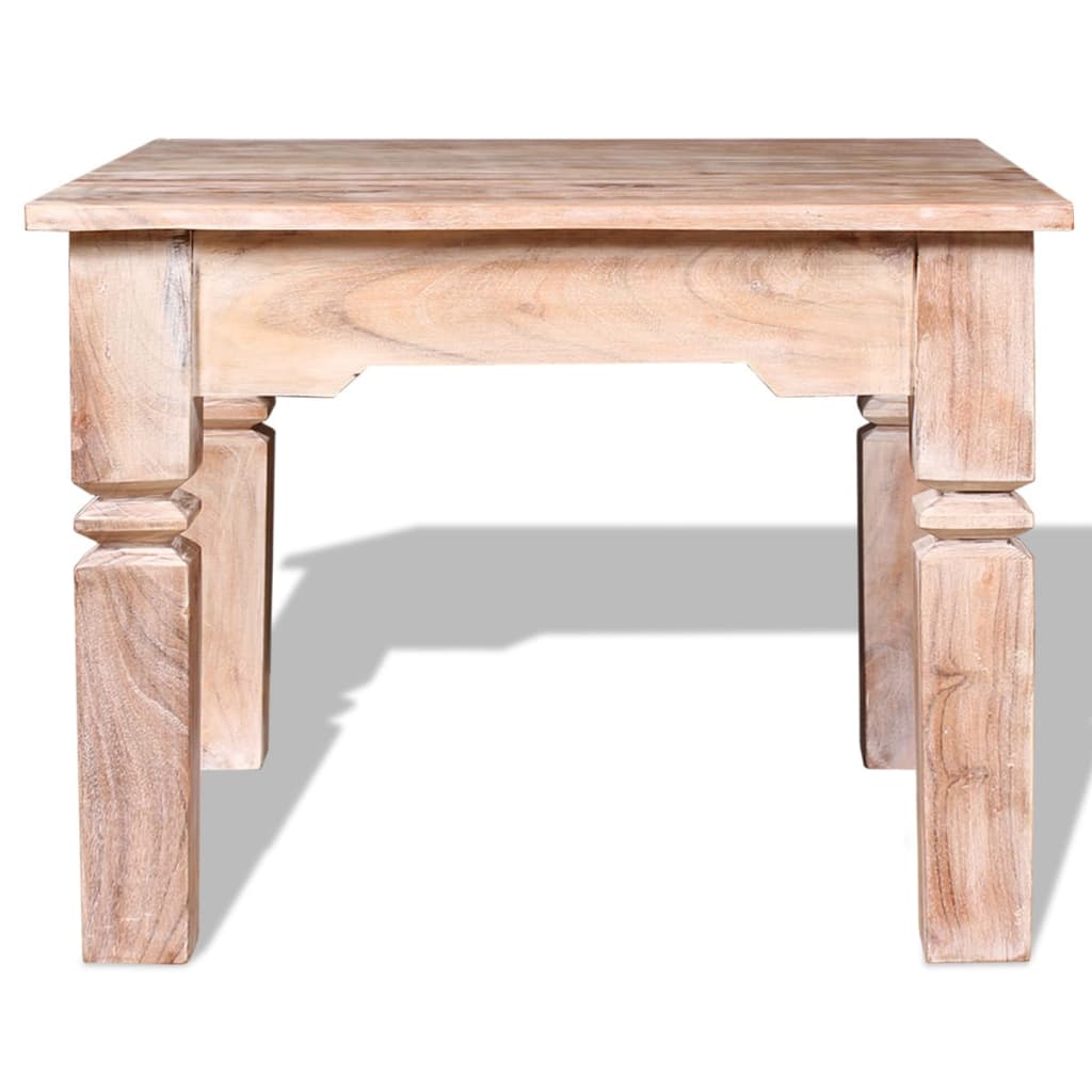 Tavolino da Salotto in Legno Massello di Acacia 60x60x45 cm | homemem39