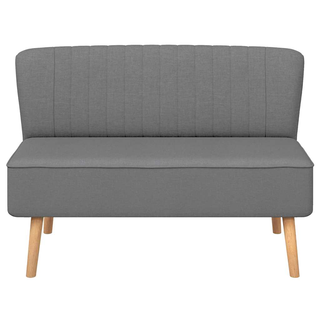 Divano in Tessuto 117x55,5x77 cm Grigio Chiaro - homemem39