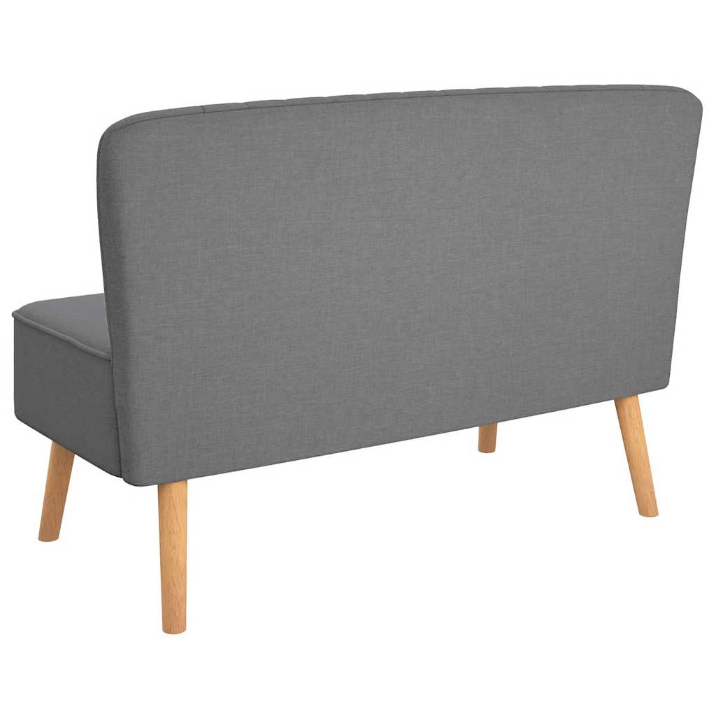 Divano in Tessuto 117x55,5x77 cm Grigio Chiaro - homemem39