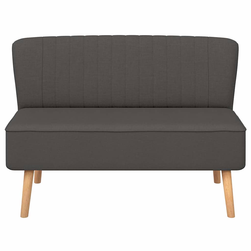 Divano in Tessuto 117x55,5x77 cm Grigio Scuro