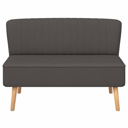 Divano in Tessuto 117x55,5x77 cm Grigio Scuro