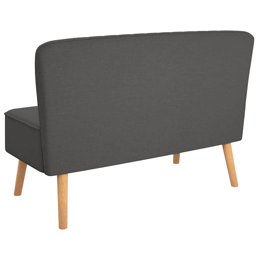 Divano in Tessuto 117x55,5x77 cm Grigio Scuro - homemem39