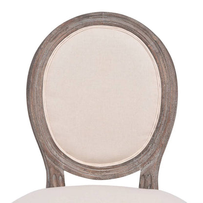 Sedie da Pranzo 4 pz Crema in Tessuto | homemem39