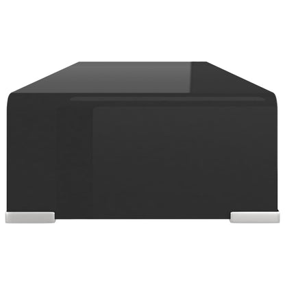 Cabinet/TV stand in Black Glass 60x25x11 cm