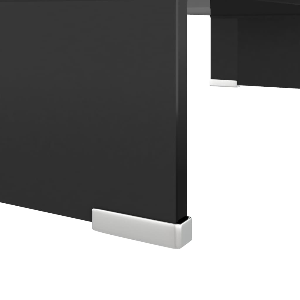 Cabinet/TV stand in Black Glass 60x25x11 cm