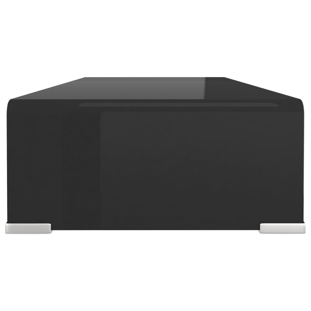 Cabinet/TV stand in Black Glass 70x30x13 cm