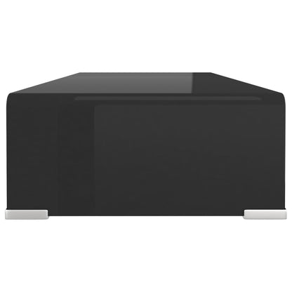 Cabinet/TV stand in Black Glass 70x30x13 cm