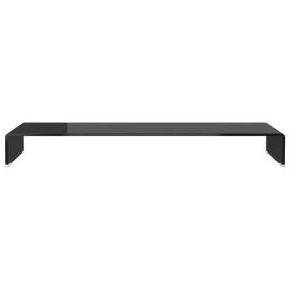 Cabinet/TV stand in Black Glass 110x30x13 cm