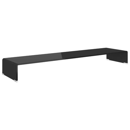 Cabinet/TV stand in Black Glass 120x30x13 cm