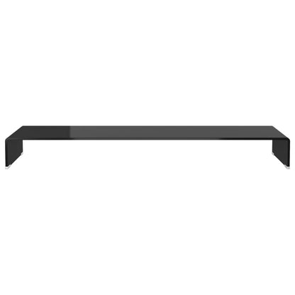 Cabinet/TV stand in Black Glass 120x30x13 cm