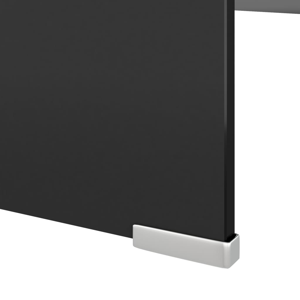 Cabinet/TV stand in Black Glass 120x30x13 cm