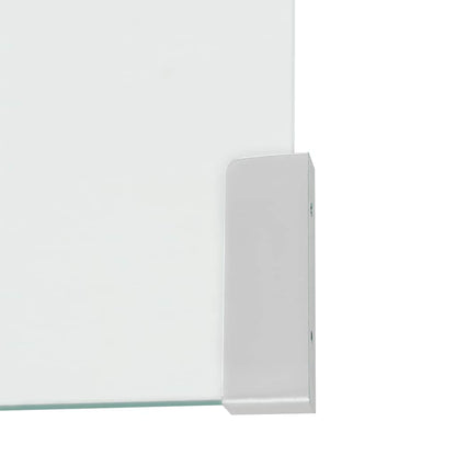 Tavolino da Salotto in Vetro Temperato 98x45x30 cm Trasparente