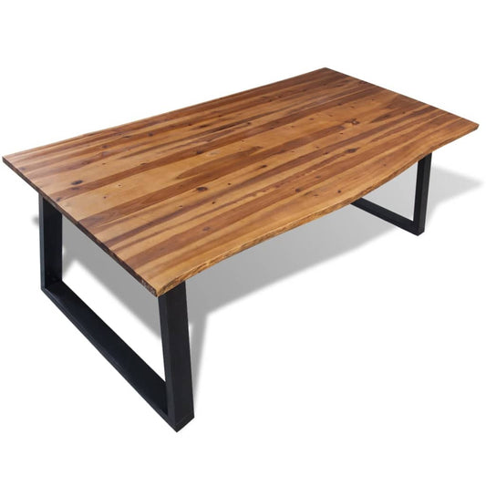 Tavolo da Pranzo Legno Massello Acacia 200x90 cm | homemem39