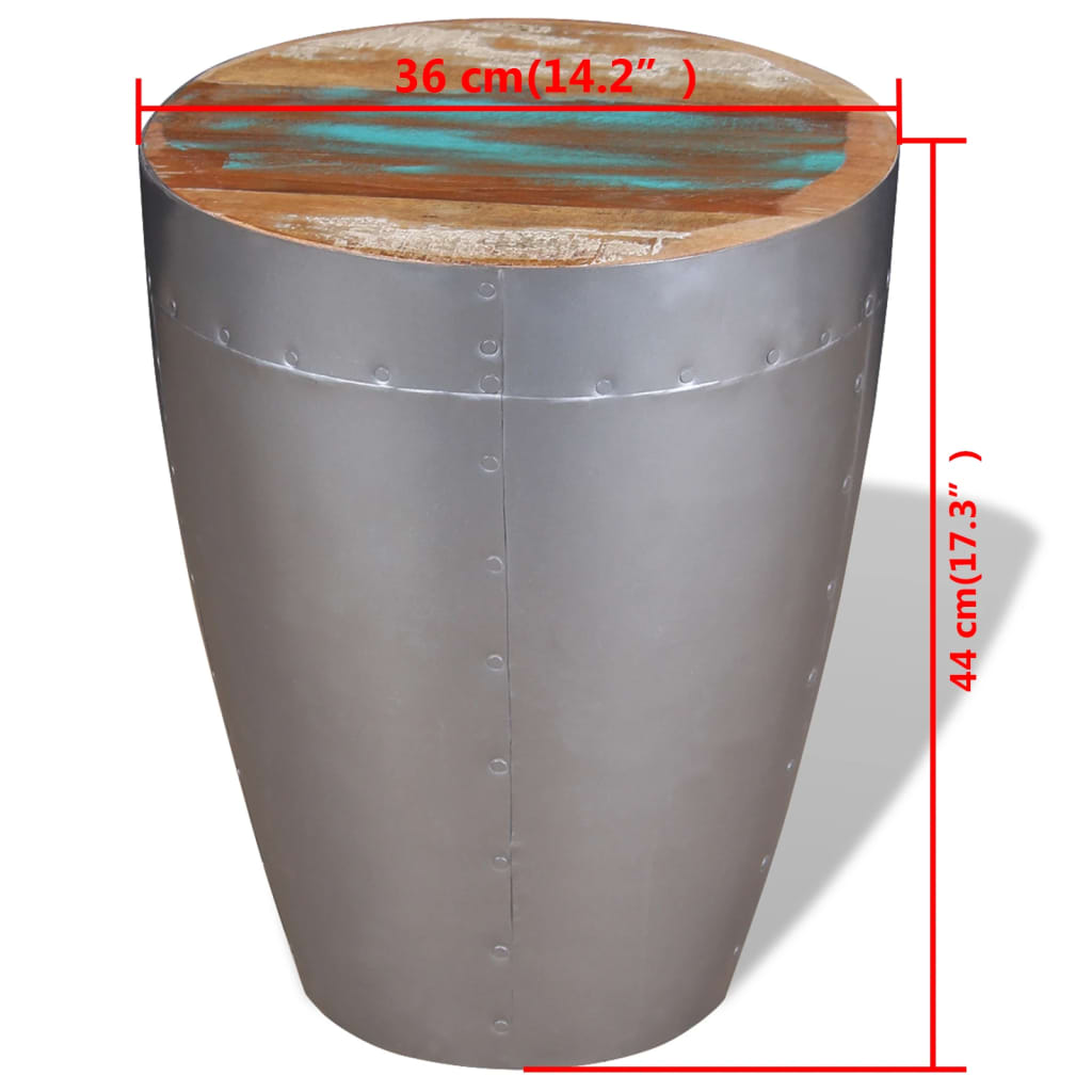 Sgabello Aviatore in Legno Massello di Recupero - homemem39