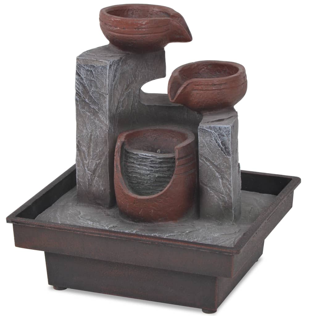 Fontana da Interni con Luce a LED in Poliresina - homemem39