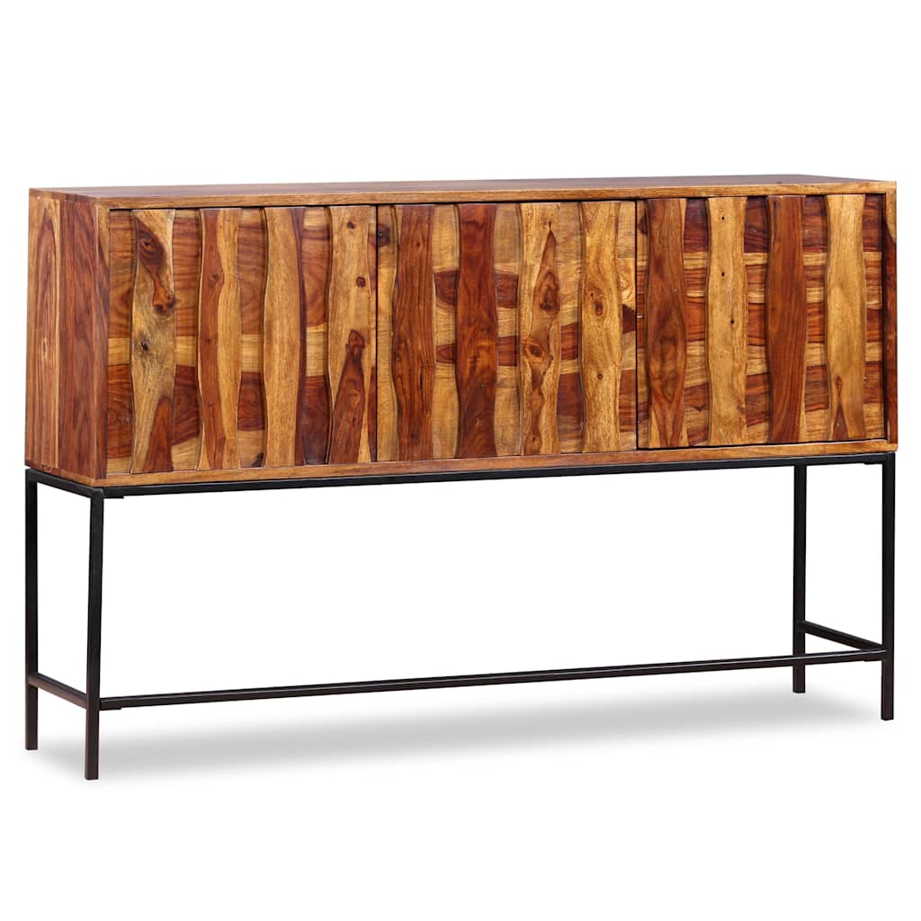 Credenza in Legno Massello di Acacia 120x30x80 cm - homemem39