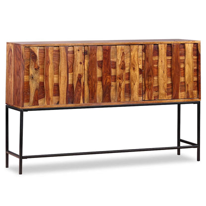 Credenza in Legno Massello di Acacia 120x30x80 cm - homemem39