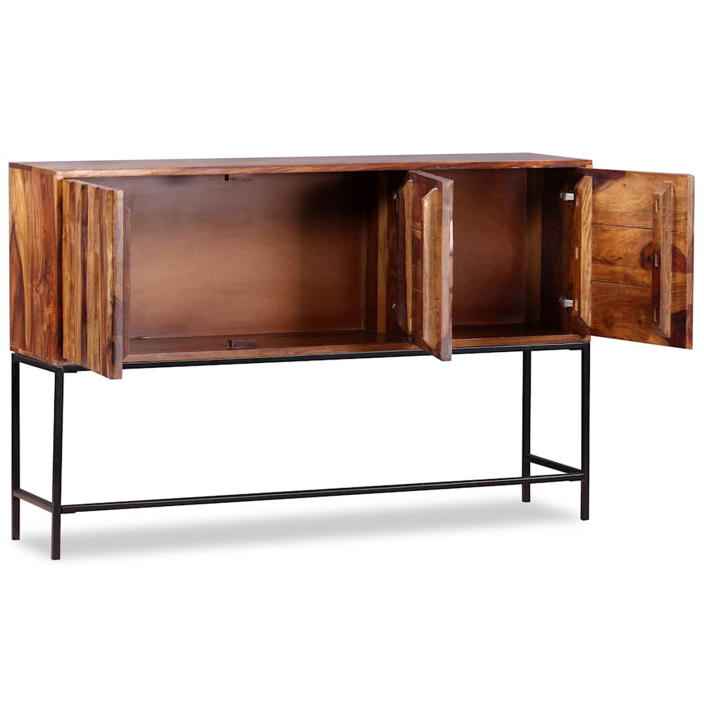 Credenza in Legno Massello di Acacia 120x30x80 cm - homemem39