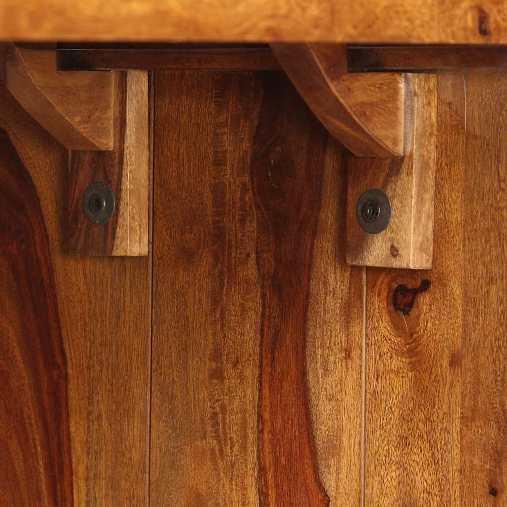 Credenza/Scrittoio in Legno Massello di Acacia Marrone