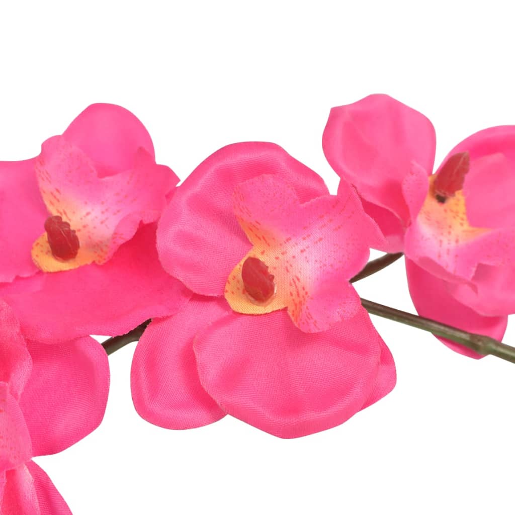 Orchidea Artificiale con Vaso 30 cm Rossa | homemem39