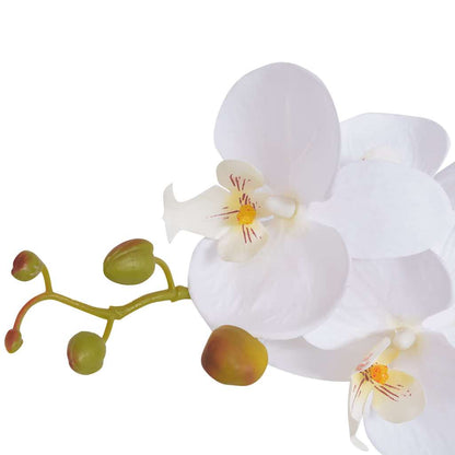 Orchidea Artificiale con Vaso75 cm Bianca | homemem39