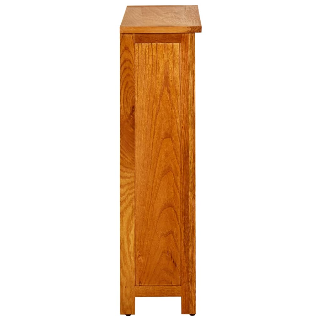 Libreria a 3 Ripiani 70x22,5x82 cm in Massello di Rovere | homemem39