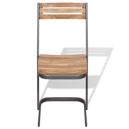 Sedie da Pranzo 4 pz in Legno Massello di Teak | homemem39