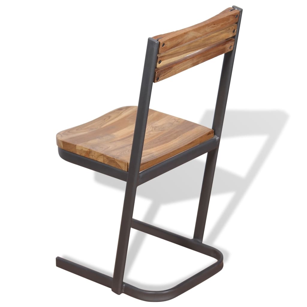 Sedie da Pranzo 4 pz in Legno Massello di Teak | homemem39