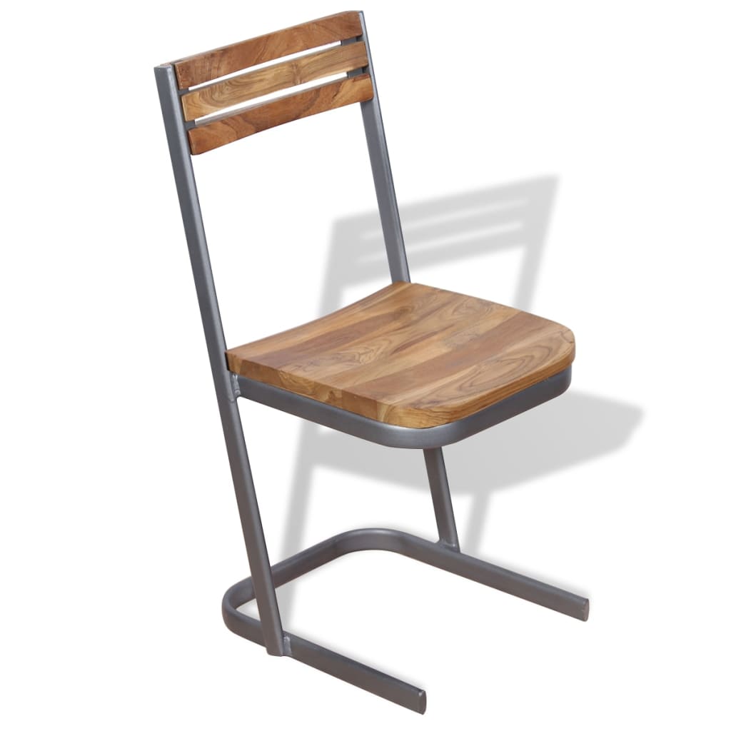 Sedie da Pranzo 6 pz in Legno Massello di Teak | homemem39