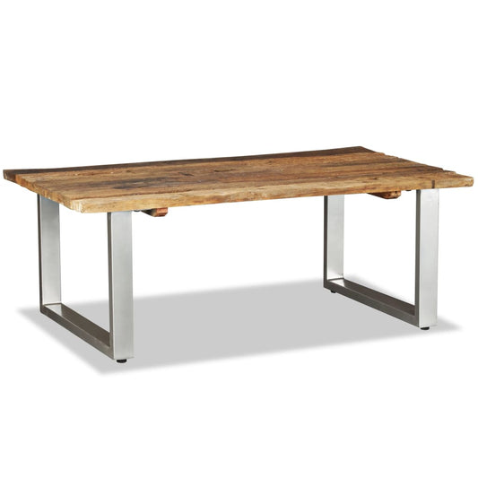 Tavolino da Salotto in Legno Massello Recuperato 100x60x38 cm | homemem39